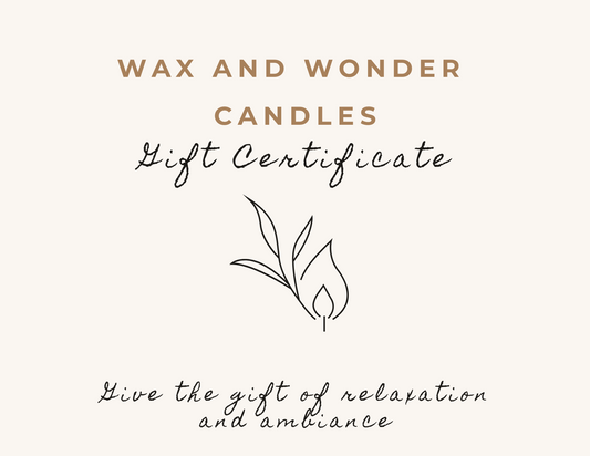 Wax and Wonder Candles Gift Card